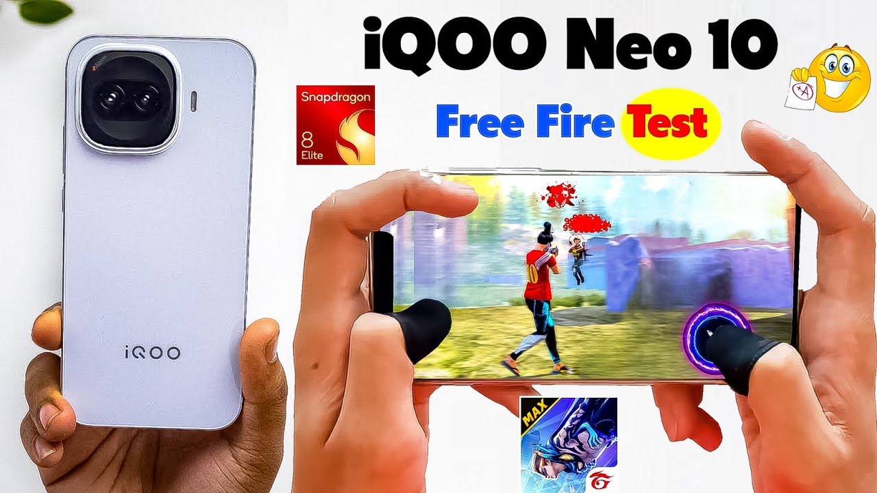 iQOO Neo 10 Unboxing and First Impression ! 120FPS Free Fire Gaming And HANDCAM đČ Settings âïž HUD backdrop