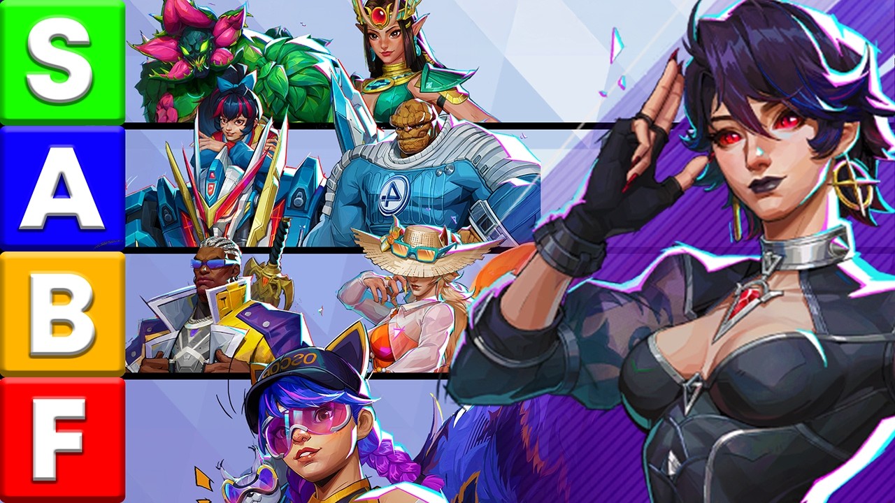 NEW Season 9 Tier List: BEST & WORST Heroes in Marvel Rivals | Low & High Rank Tier List background