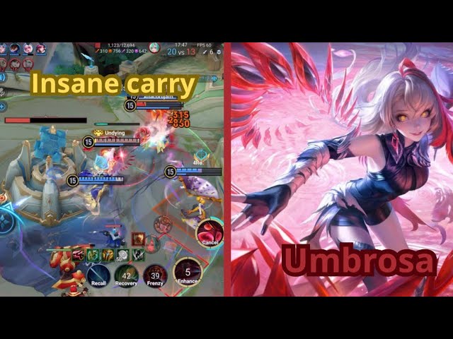 UMBROSA GAMEPLAY IN CHAMPIONSHIP | IN CLASH LANE - HONOR OF KINGS backdrop