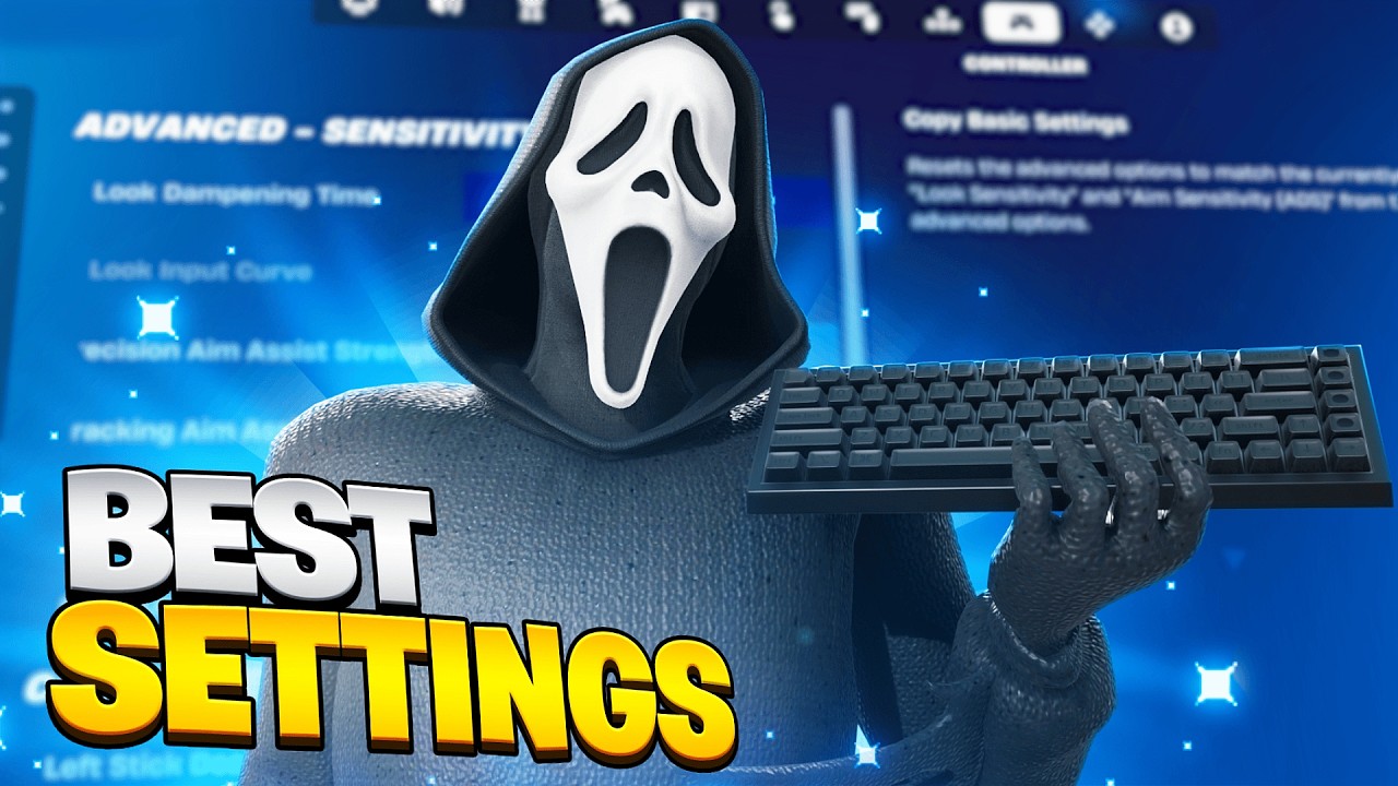 The GOAT LEAKS The *NEW* Best Updated Keyboard SETTINGS + Sensitivity (Fortnite Tutorial) background