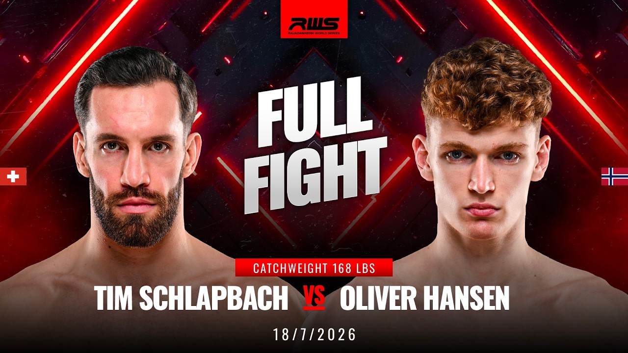 Full Fight l Tim Schlapbach vs Oliver Hansen l ทิม ชลาปบัค vs โอลิเวอร์ ฮันเซน l RWS background