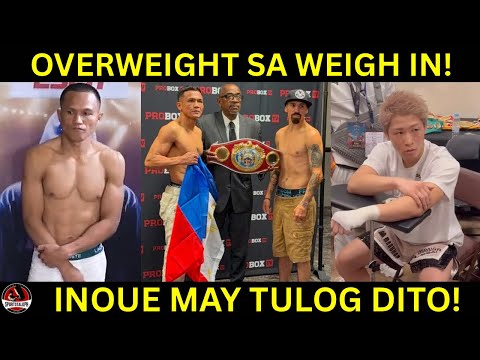 OVERWEIGHT Laban ni Charly Suarez BUKAS| Inoue may TULOG | World Title Fight sa Pilipinas background
