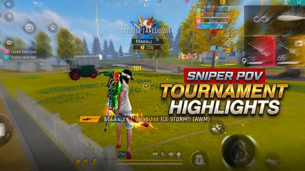 Sniper Pov 🚀|Free Fire Tournament Highlights|Poco X7 Pro🎮 backdrop