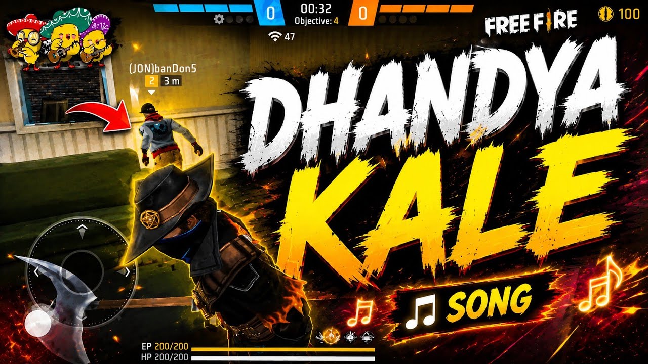 DHANDYA KALE Slowed song ๐ต x Free Fire Edit ๐ฅ| FF MAX Viral Edit 2026#freefire#songs #viral#gameplay background