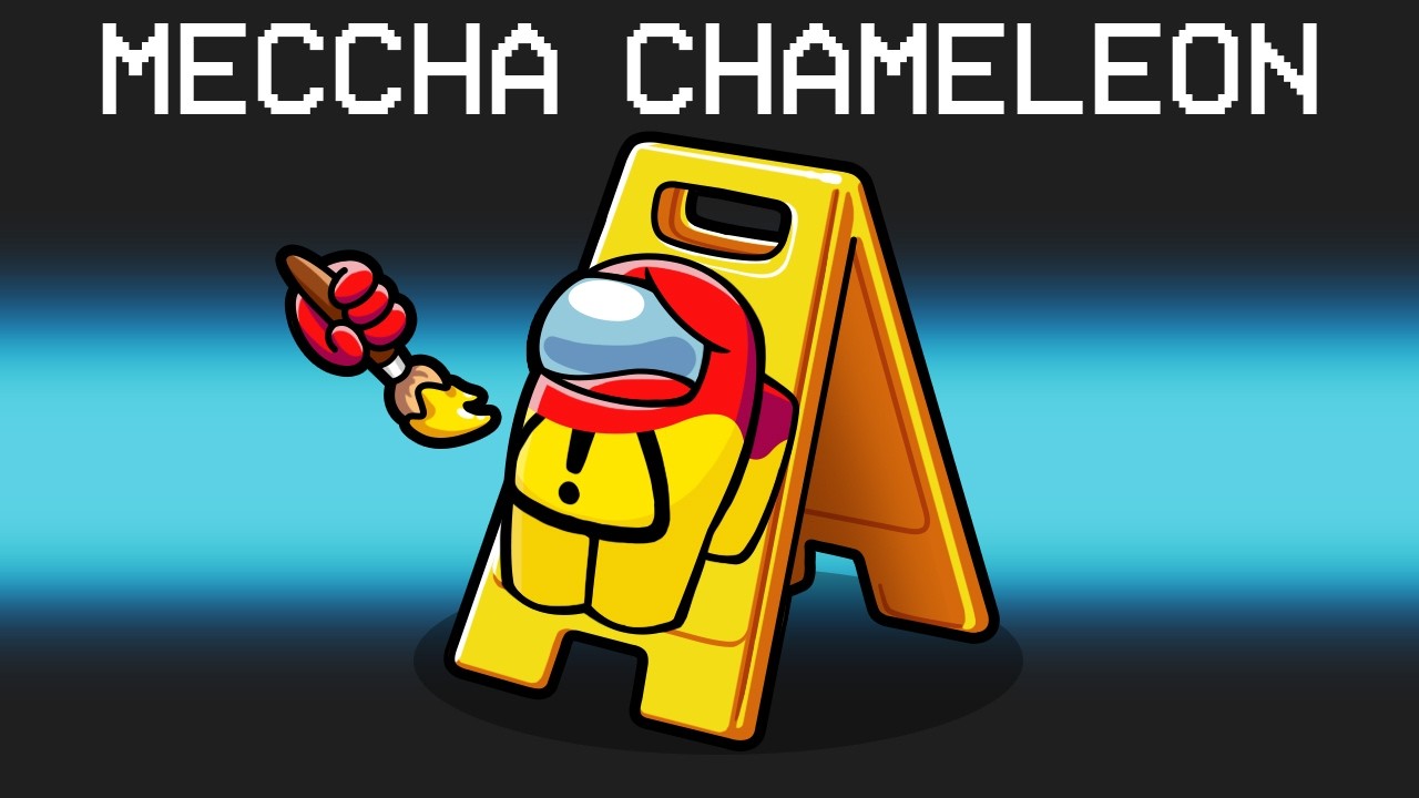 We Played MORE Meccha Chameleon in Among Us background