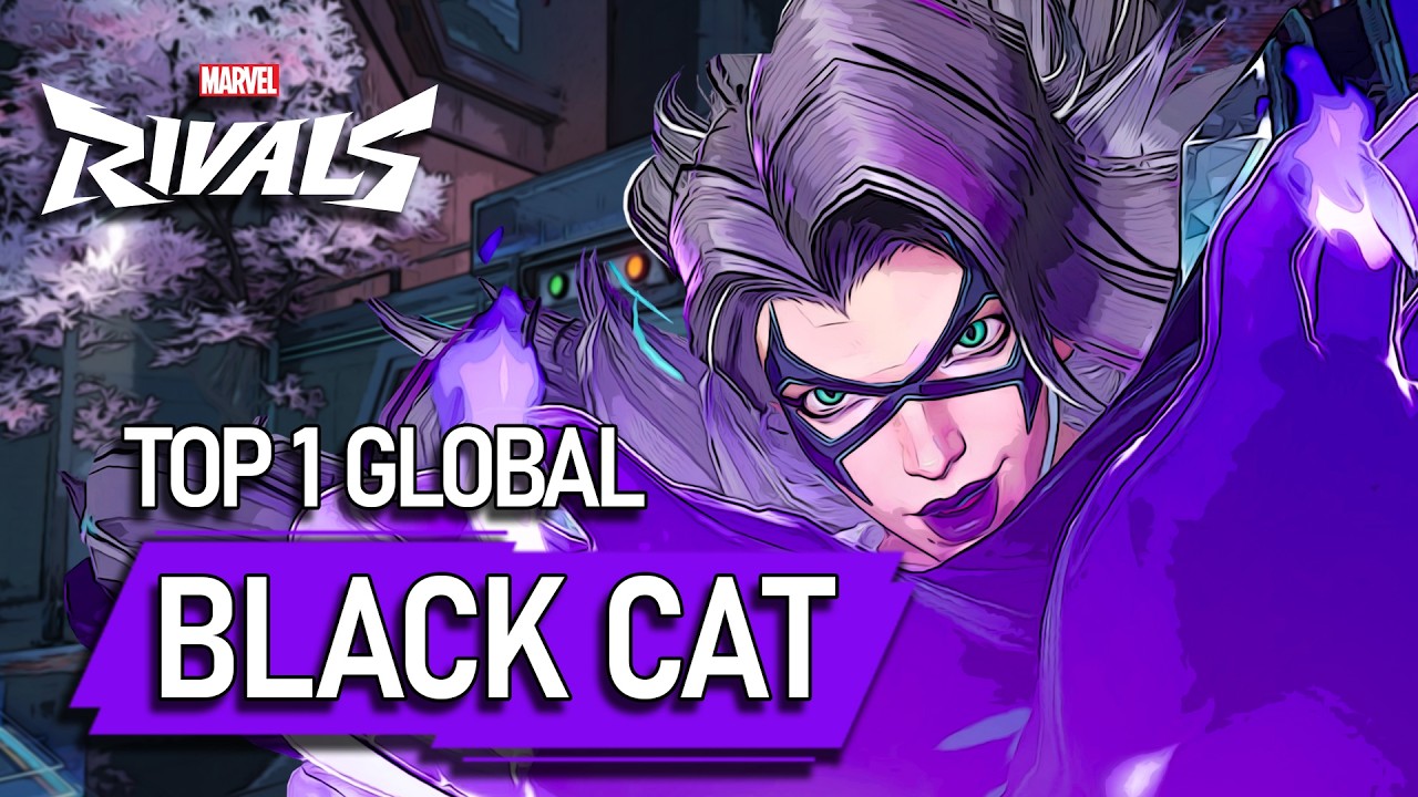 TOP #1 GLOBAL BLACK CAT ! itsmejack9 - MARVEL RIVALS PRO background