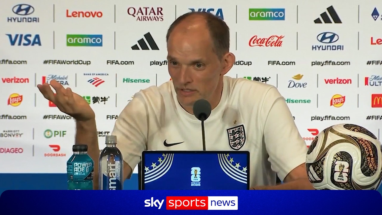 Thomas Tuchel FINAL press conference after England secure World Cup third place background