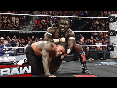 WWE 14 July 2026 Roman Reigns Vs Oba Femi World Heavyweight Championship Match Highlights! background