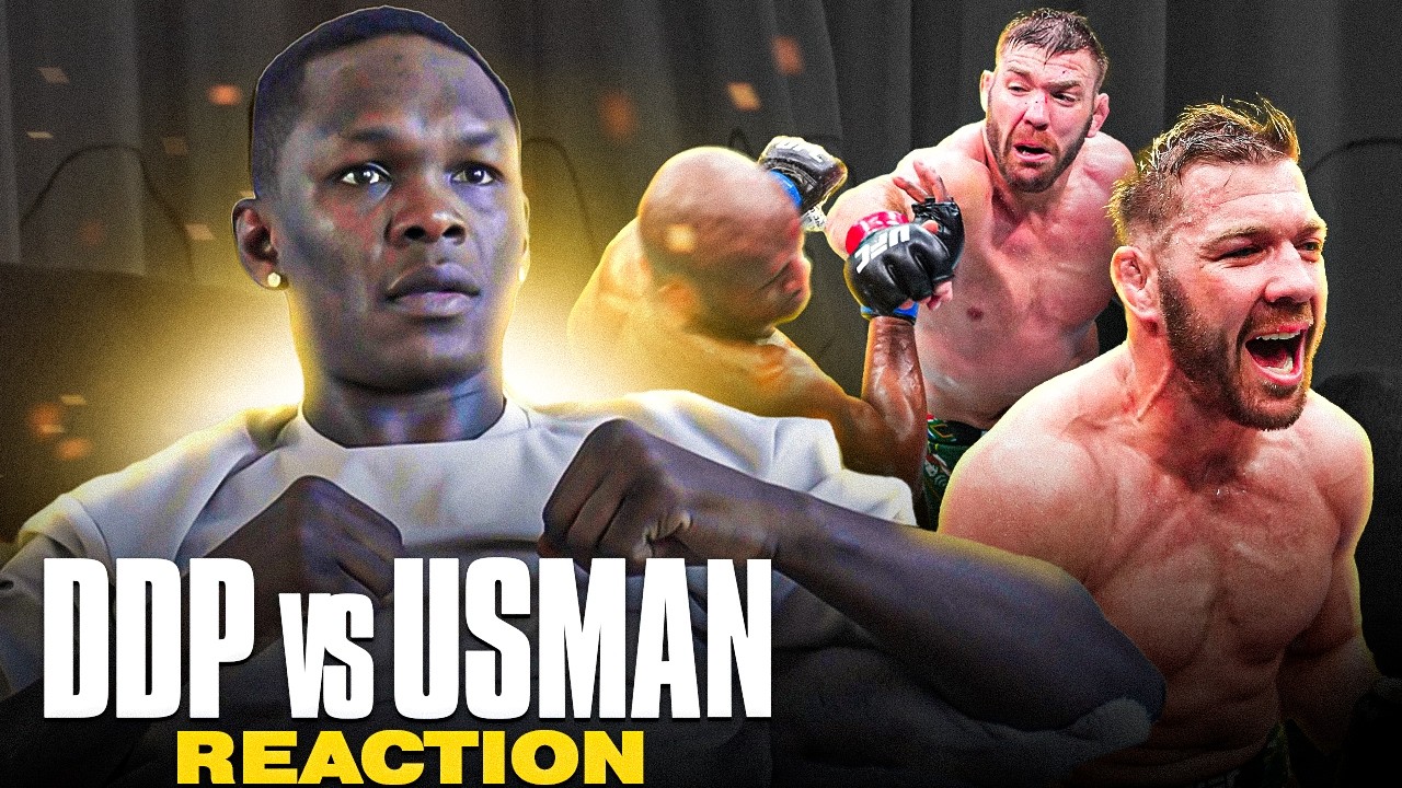 DDP is BACK 👏 | Israel Adesanya Reacts to Du Plessis vs Usman background