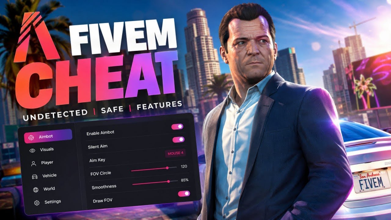 Best Free FiveM Cheat in 2026 | Undetected Mod Menu For FiveM (Insane!) ๐ฎ 100% WORKING background