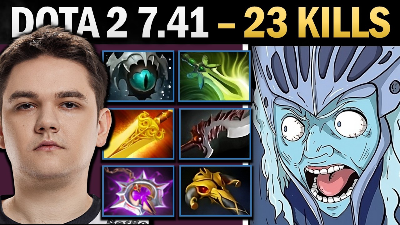Spectre Dota 2 7.41 with 23 Kills and Butterfly - Dota 2 Gameplay backdrop