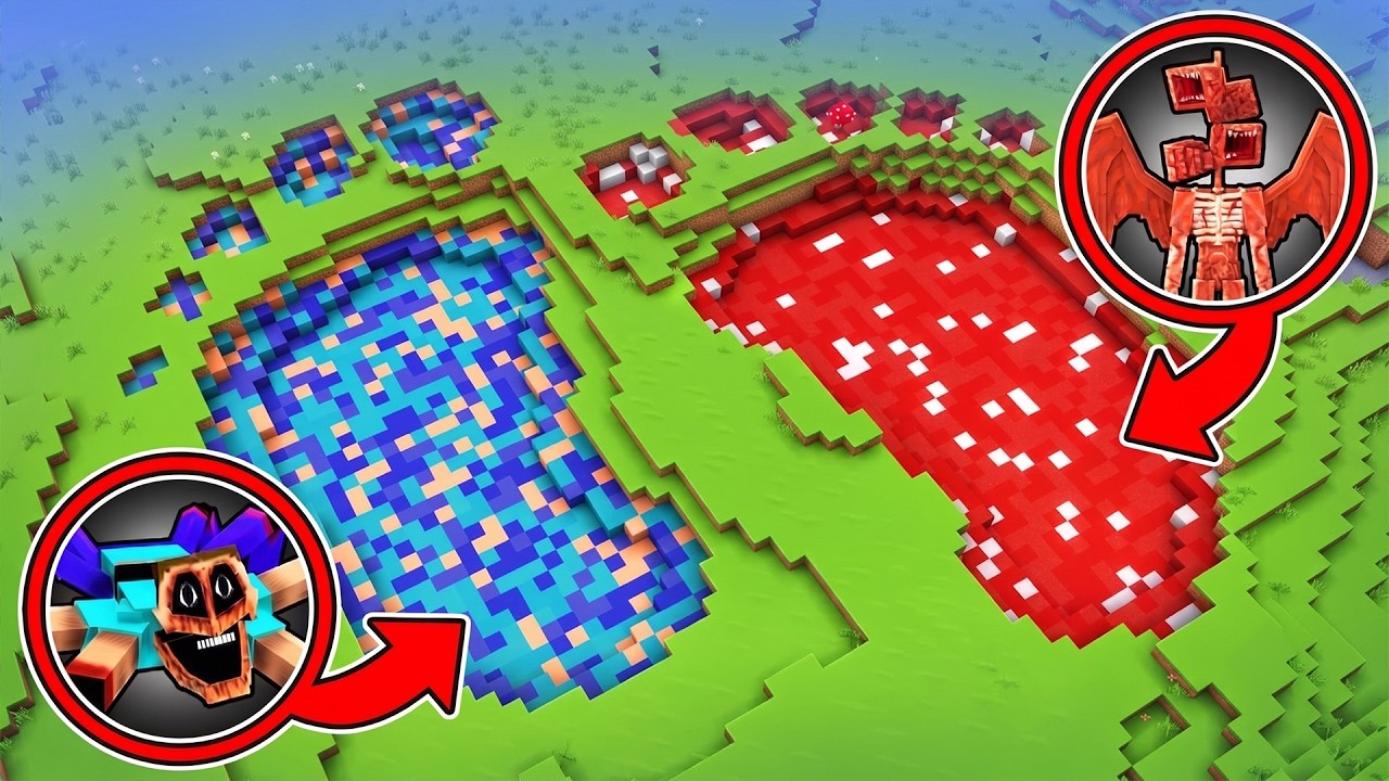 Ich FINDE MYSTERIÖSE MONSTER SPUREN in Minecraft! background