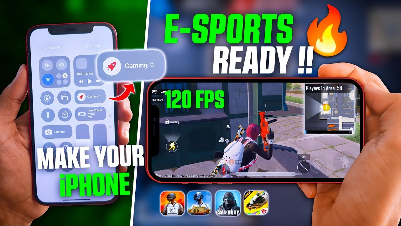 Make Your iPhone E-Sports Ready 🔥 -iPhone Lag Problem fix Pubg/bgmi -best iphone setting for Gaming backdrop