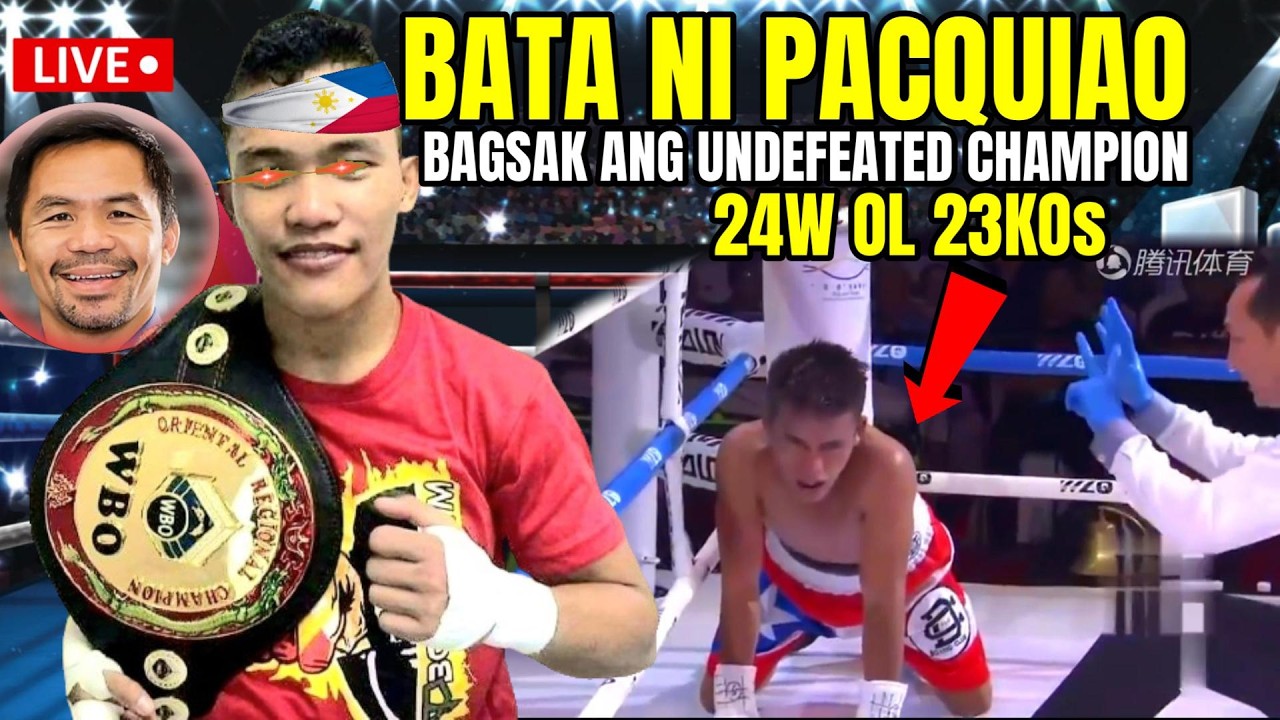BAGSAK SA BATA NI PACQUIAO! ANG 24W OL 23KOs NA UNDEFEATED CHAMPION! background