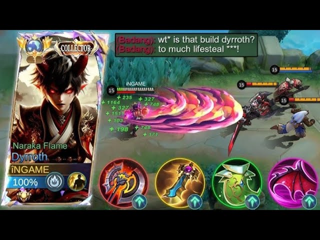 The fastest speed run in mlbb with dyrroth 🔥Rank Warrior to Legend rank push. background