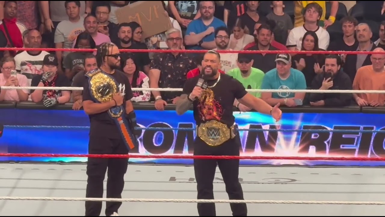 Roman Reigns and Jalen Brunson Full Segment - WWE SNME 7/18/2026 background