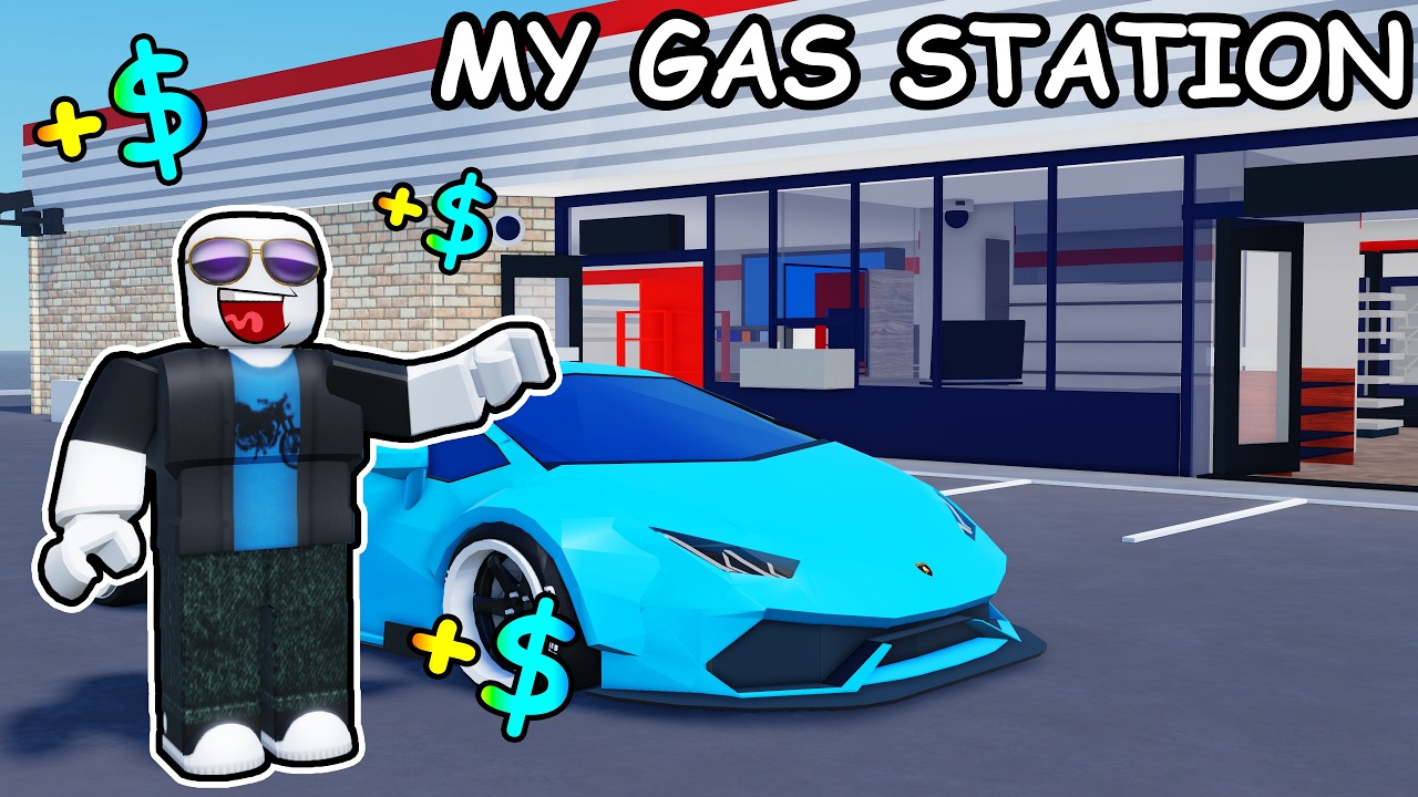 100% Completing Roblox GAS STATION TYCOON... backdrop