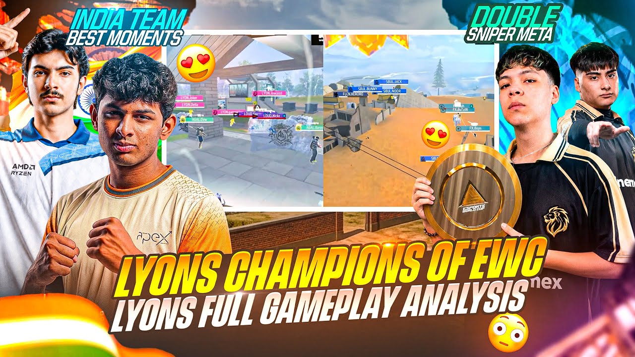 LYON - CHAMPIONS OF EWC 2026🏆🔥 | LYON GAMEPLAY FULL ANALYSIS✅ | ESPORTS WORLD CUP 2026 | FREE FIRE background