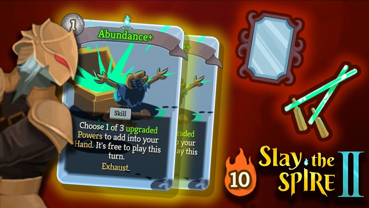 Dowsing Rod Deck | Ascension 10 Ironclad Run | Slay the Spire 2 background