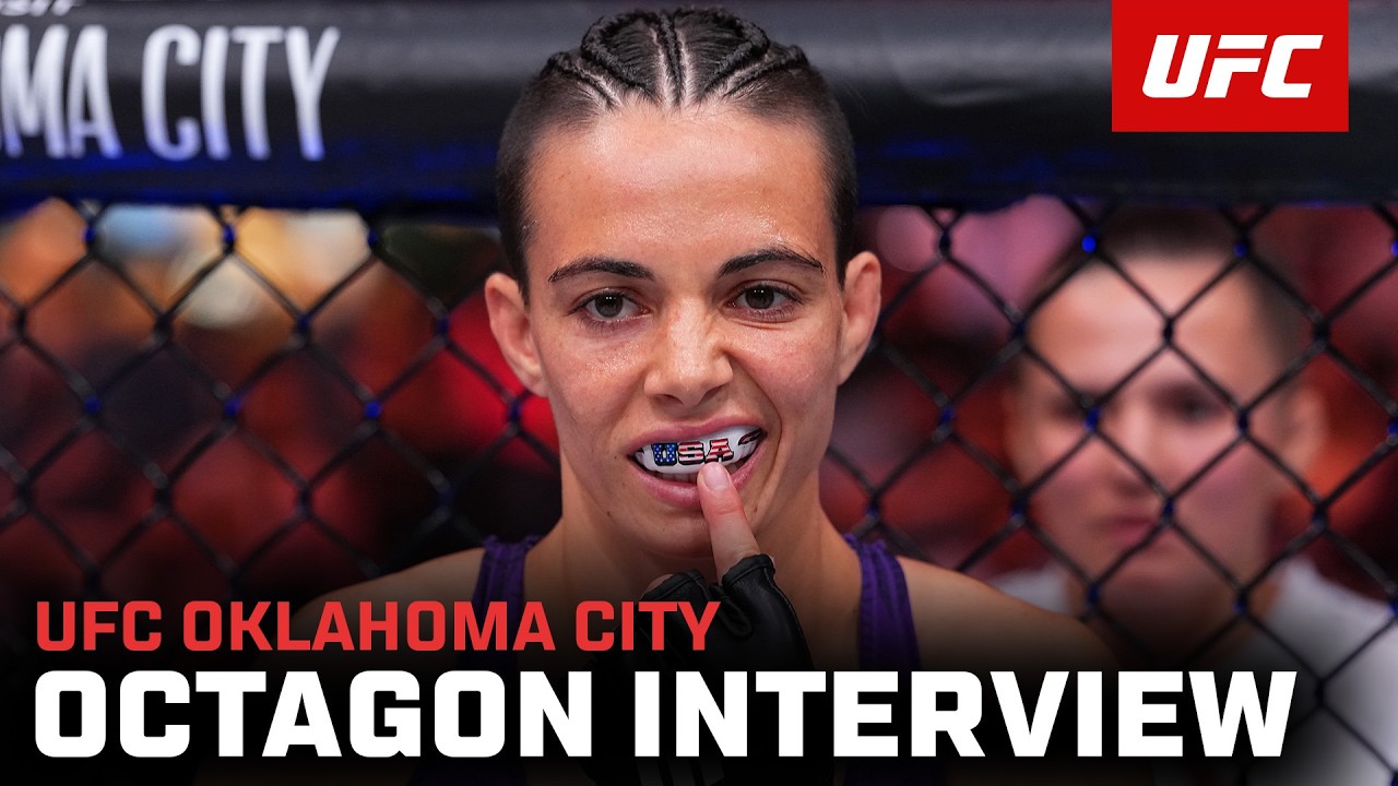 Fatima Kline Octagon Interview | UFC Oklahoma City background