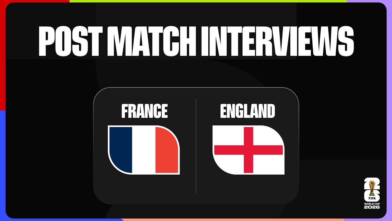Post-Match Player Interviews | France 4-6 England background