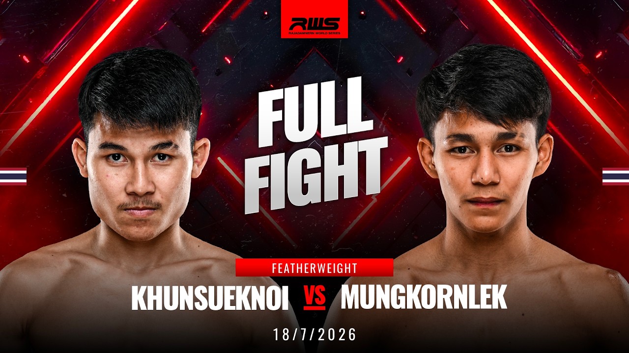Full Fight l Khunsueknoi vs Mungkornlek l ขุนศึกน้อย vs มังกรเหล็ก l RWS background