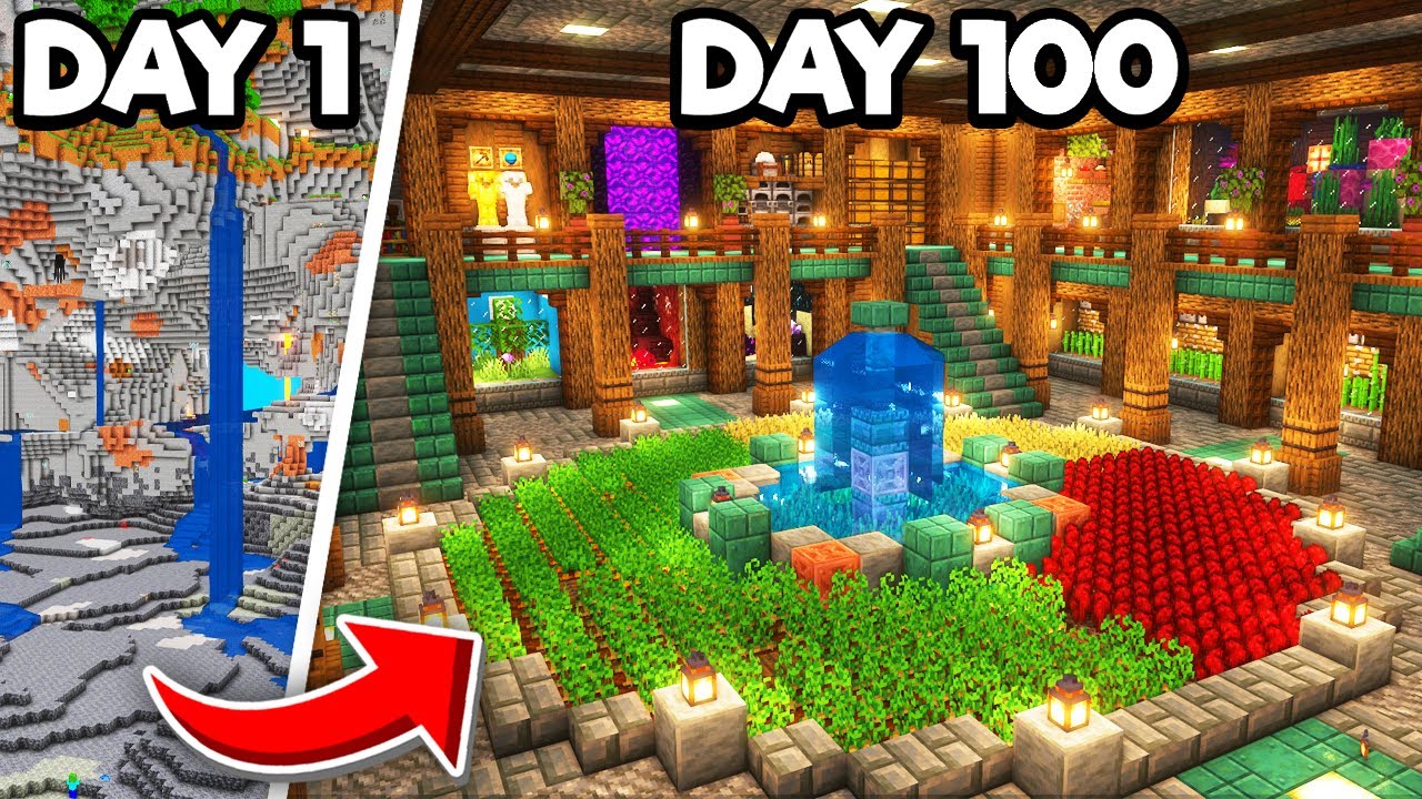 I Survived 100 Days In A CAVE ONLY WORLD In Minecraft Hardcore! backdrop