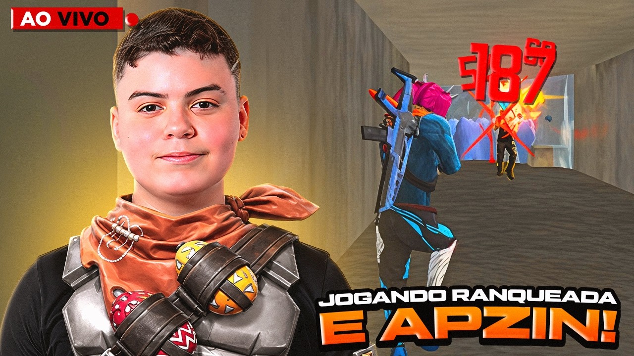 π΄ LIVE! - IMPRESSIONANDO ALEATORIOS - JOGANDO RANKEADA E APZIN - PHZIN7 LIVE ON FREE FIRE π΄ background