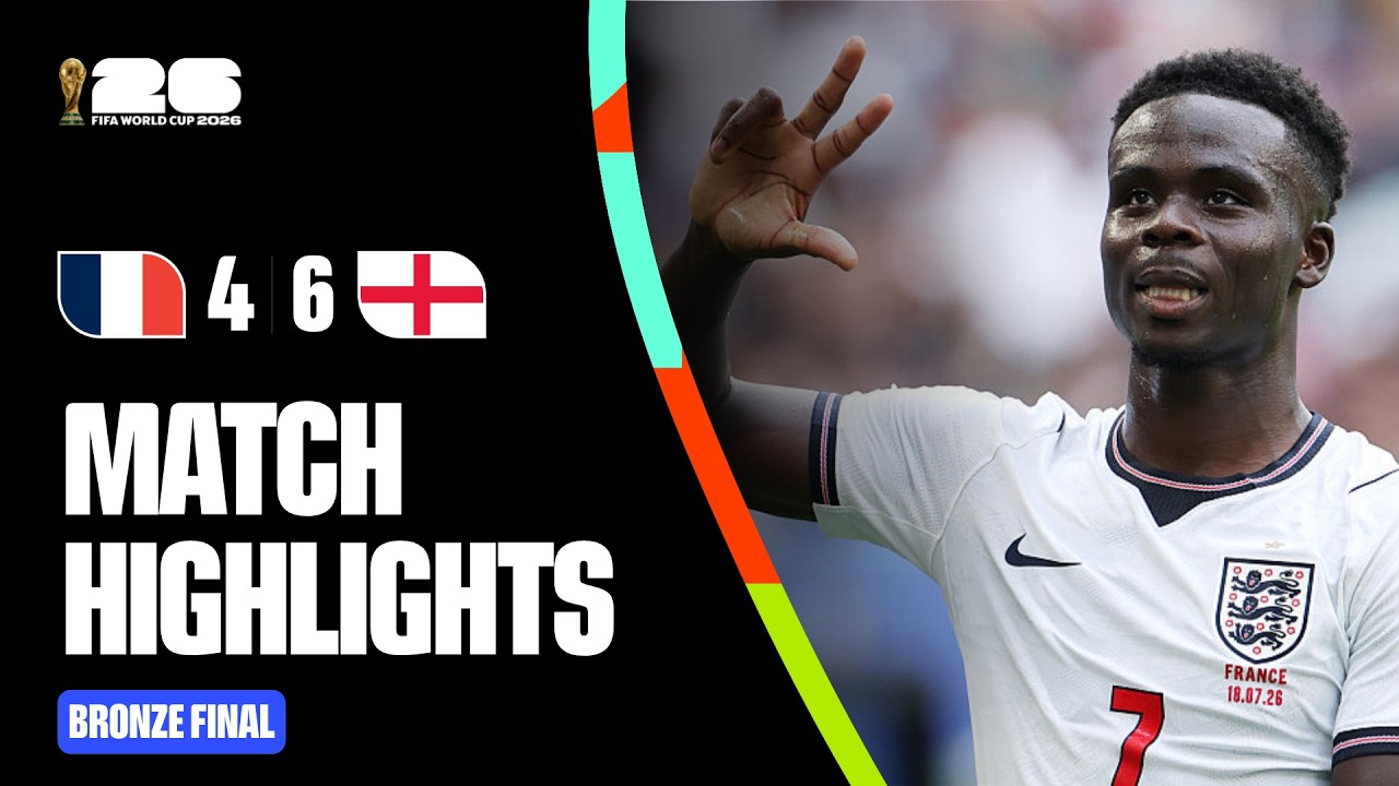 Highlights | France 4-6 England | FIFA World Cup 2026™ Bronze Final background