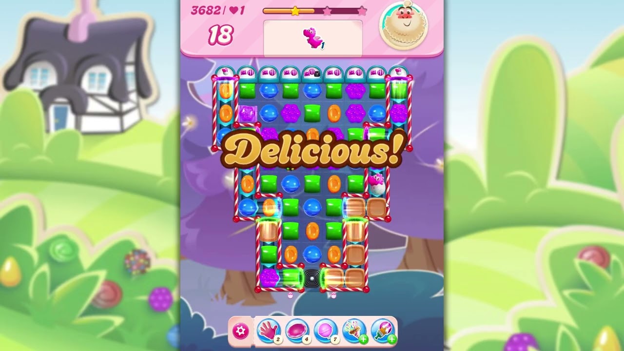 Candy Crush Saga Level 3682 backdrop