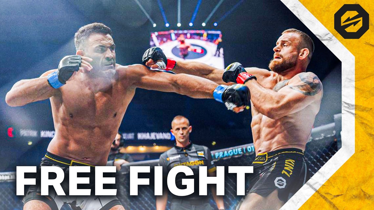 Arm triangle! 📐 KINCL vs. KHAJEVAND | FREE FIGHT | OKTAGON 91 background