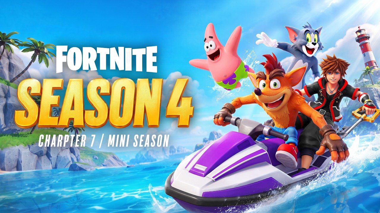 Our FIRST LOOK At Fortnite SEASON 4! background