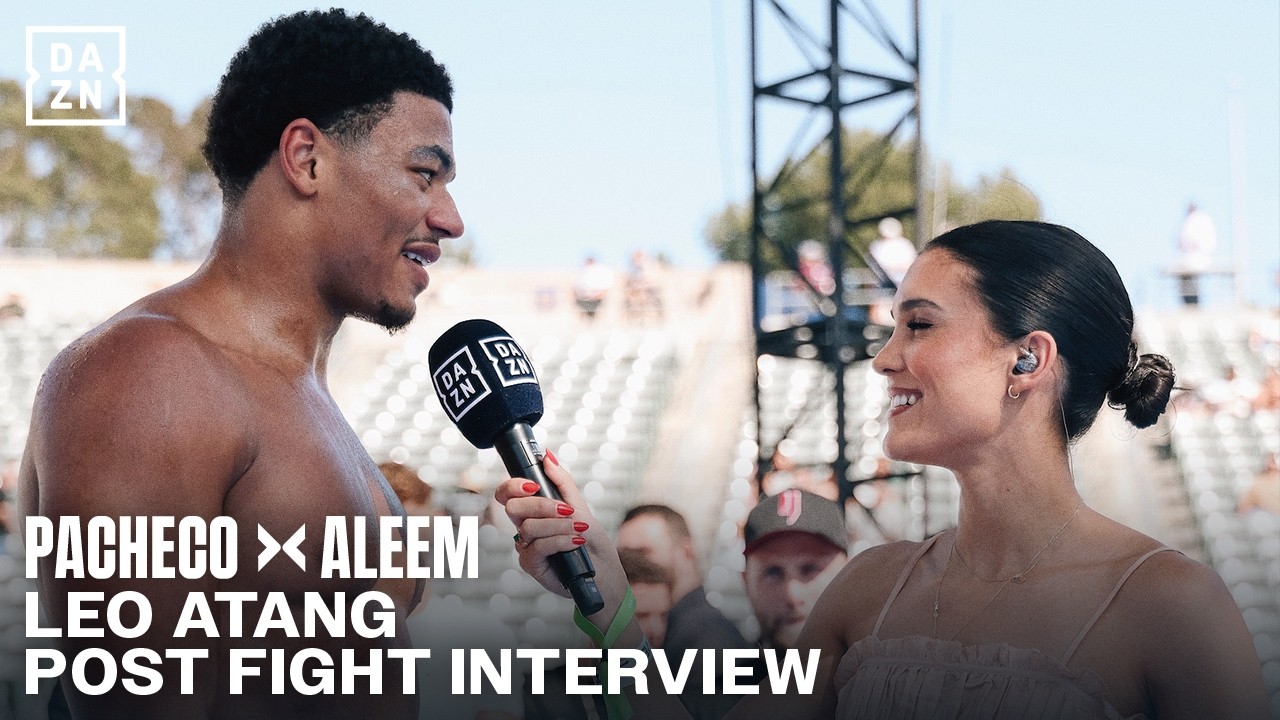 A SUPERSTAR in the making with Leo Atang | Post Fight Interview background