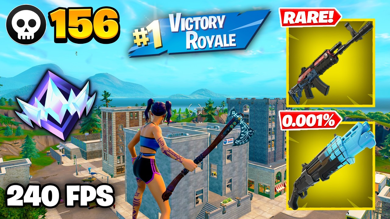 156 Elimination "RANKED RELOAD" Gameplay Wins (Fortnite Chapter 7 Keyboard & Mouse) background