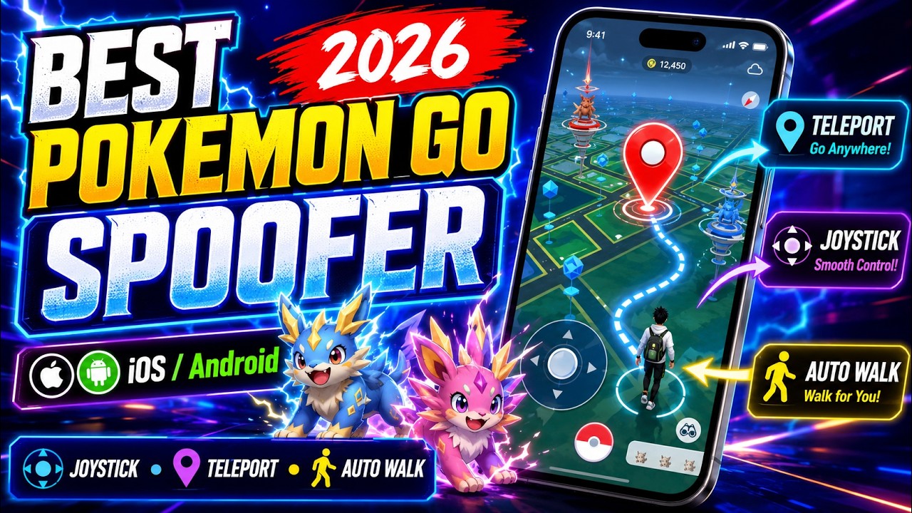 Pokemon Go Hack - *NEW* The Best Pokemon Go Spoofer Tutorial in 2026 (iOS/Android) background