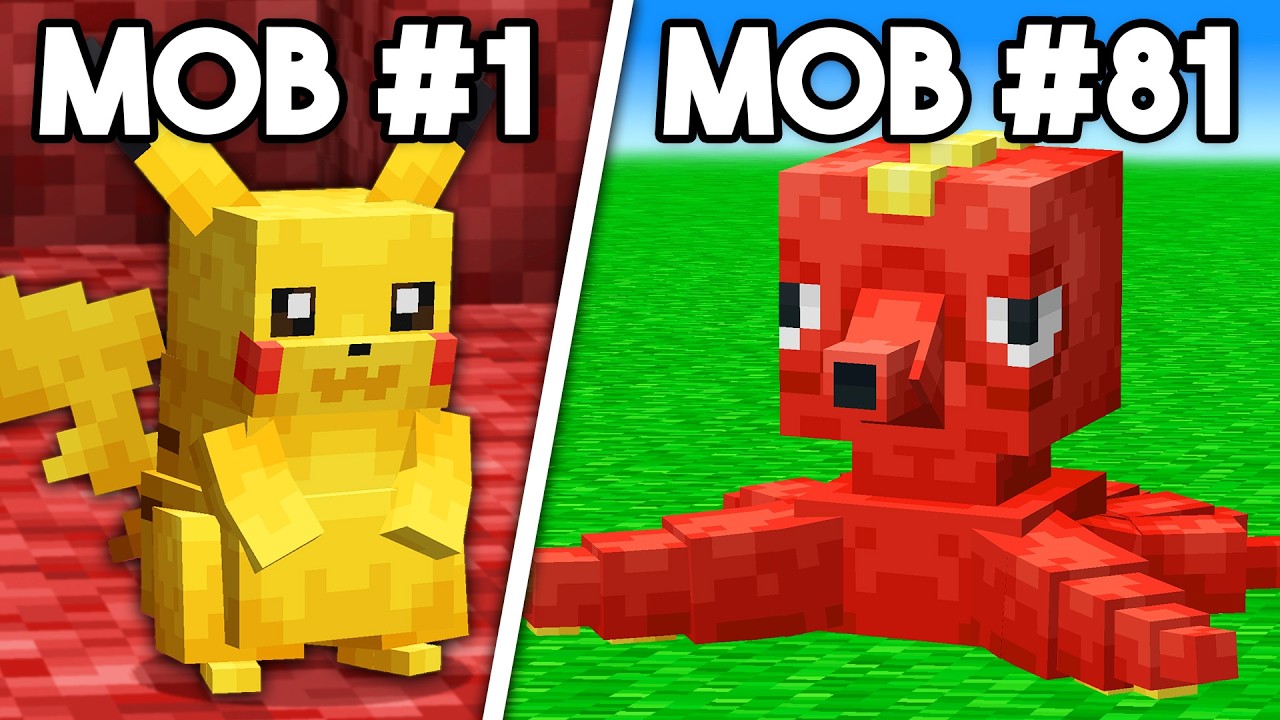 I Trapped EVERY POKÉMON in Minecraft backdrop