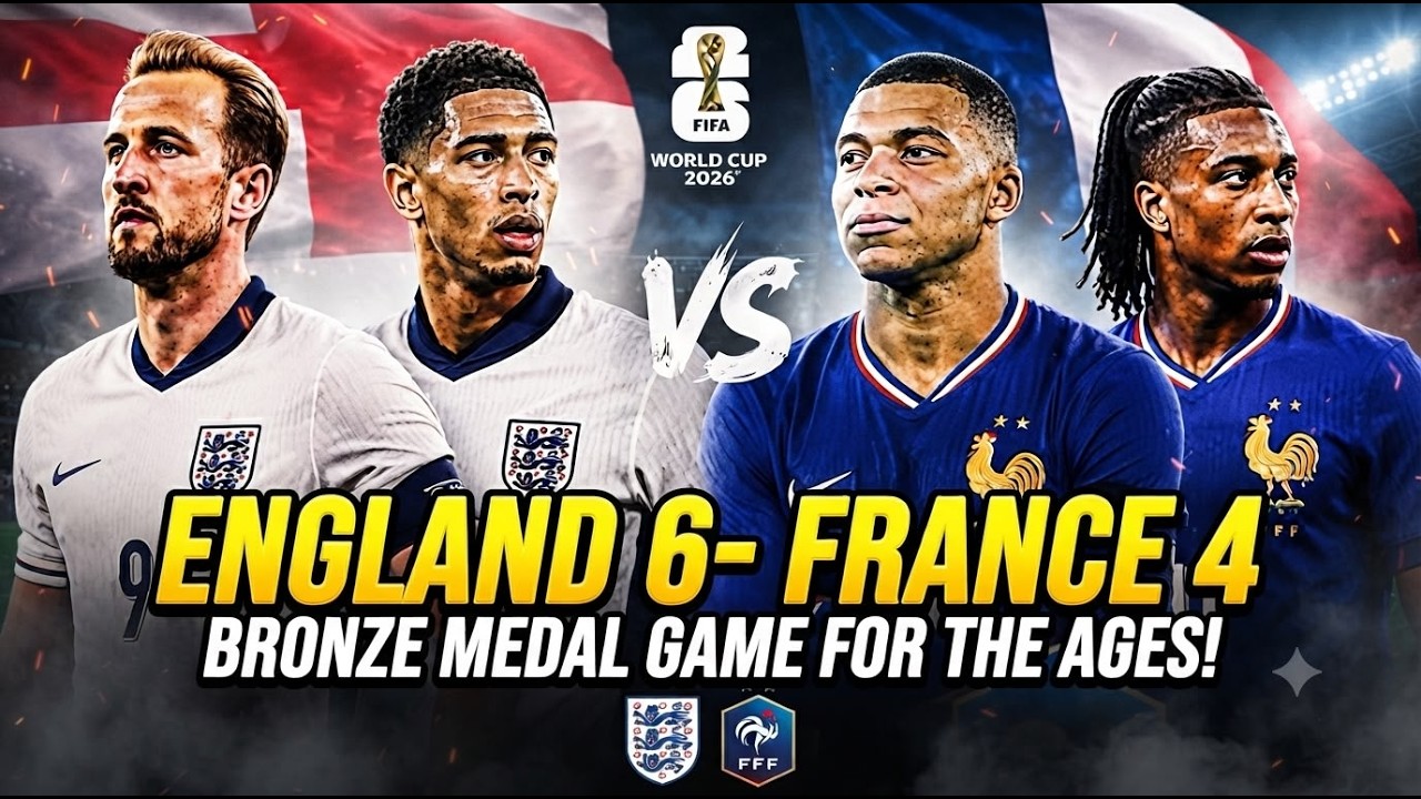 FRANCE vs ENGLAND Breakdown ๐ซ๐ท ๐ด๓ ง๓ ข๓ ฅ๓ ฎ๓ ง๓ ฟ| England 10-Goal Thriller! Mbappe historic! background