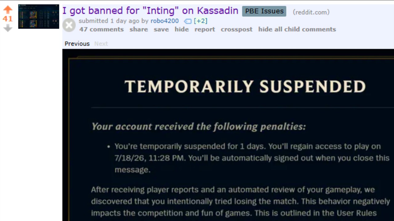 League Classic players are ALREADY getting BANNED! (and it's bad) background