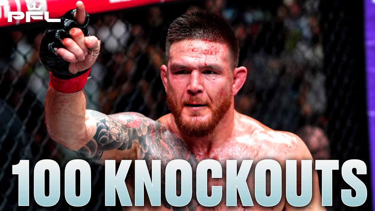 "THAT WAS CRAZY!!" | 100 Knockouts In PFL background