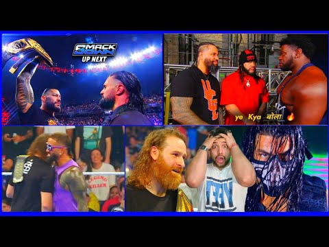 Roman K Sath Hu ЁЯШ▒ Sami says he Part of Bloodline ! OTC sets NEW Record - smackdown Highlights 2026 background