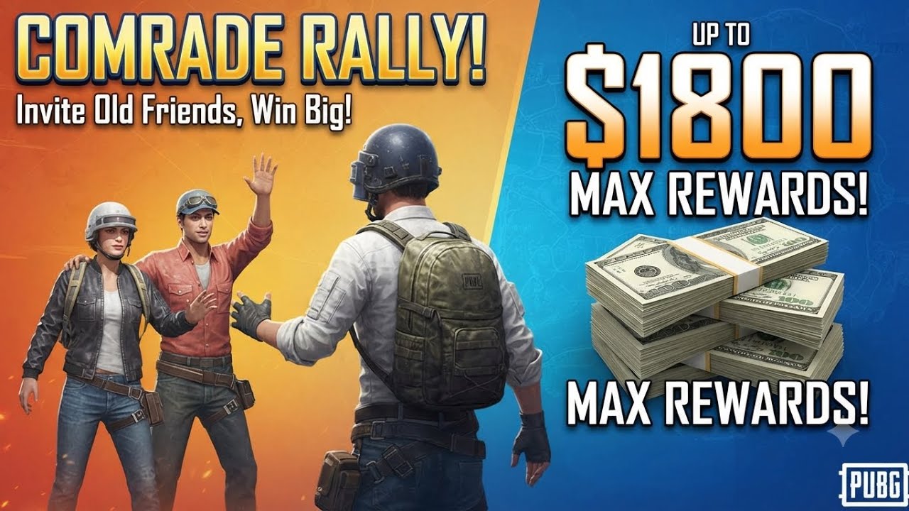 How to Earn $1800 in PUBG Mobile! (Comrade Rally Event Tutorial) 🤑 background