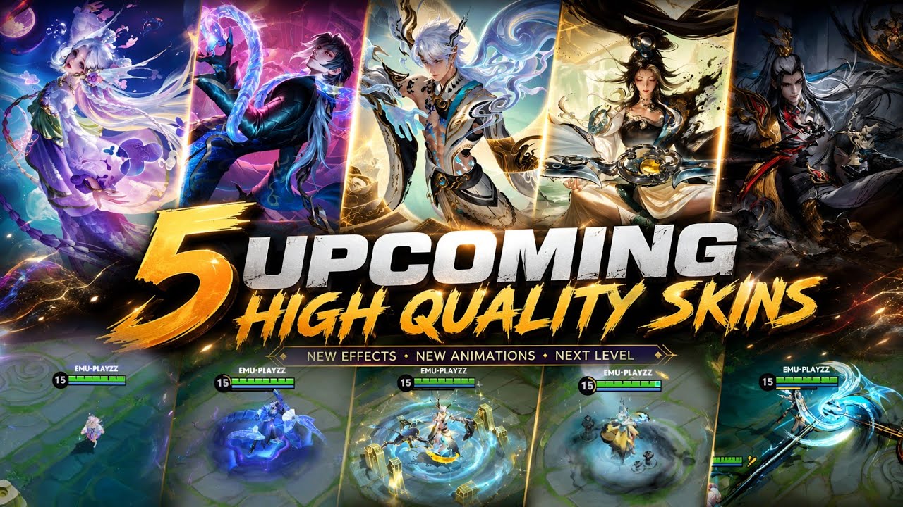 5 UPCOMING HIGH QUALITY SKINS | HONOR OF KINGS background