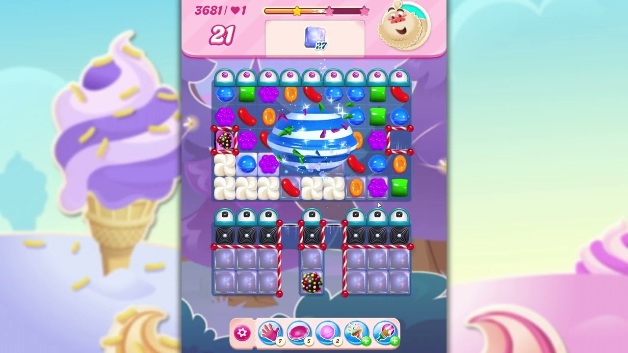 Candy Crush Saga Level 3681 background