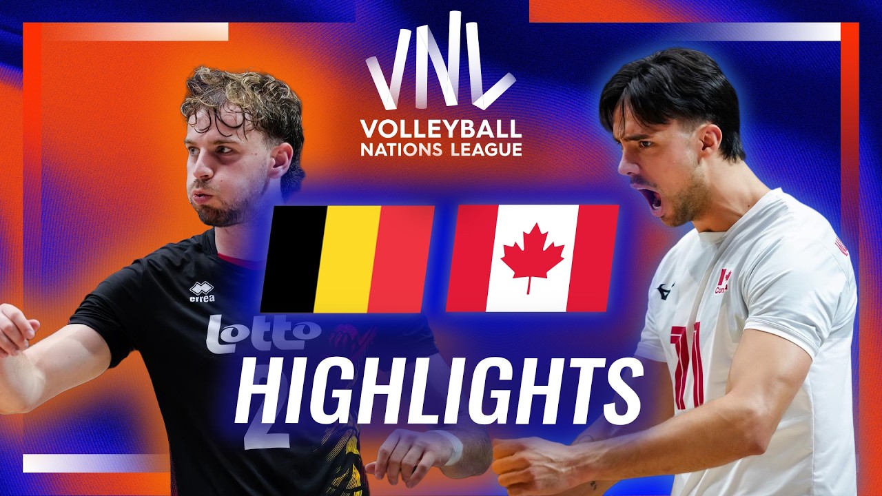 Belgium 🇧🇪 vs. Canada 🇨🇦 - Highlights | Week 3 | Men's VNL 2026 background