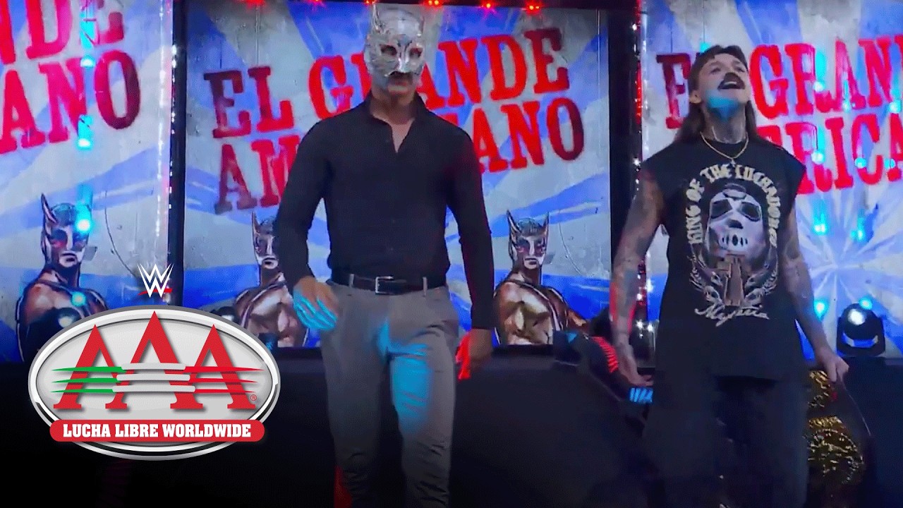 Dominik Mysterio y El Grande Americano van tras Los Perros del Mal: San Luis highlights, 18 de Julio background