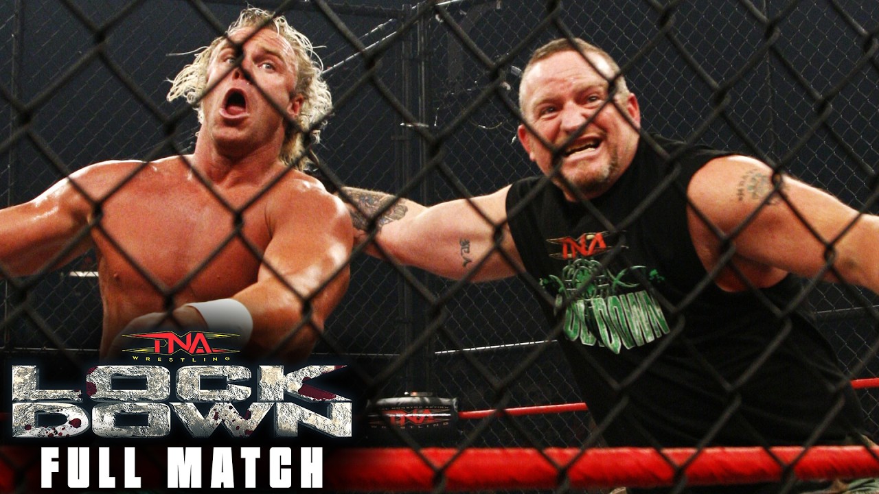 BG James vs. Kip James (FULL MATCH) | TNA Lockdown 2008 background