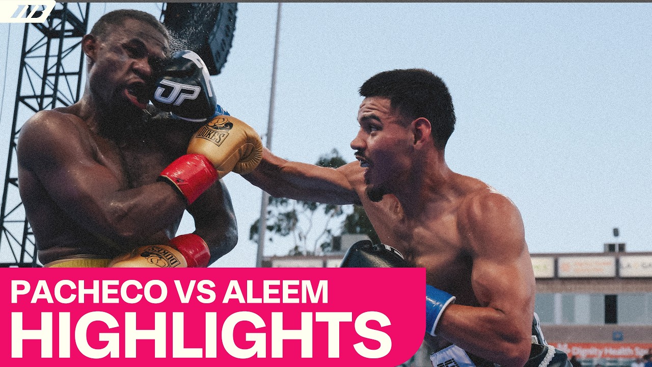 Diego Pacheco Beats Up & Stops Immanuwel Aleem In 11th Round | Matchroom Boxing background
