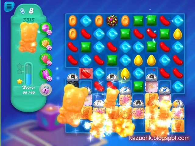 Candy Crush Soda Saga Level 3315 ✅ No boosters ✔ Walkthrough Gameplay background