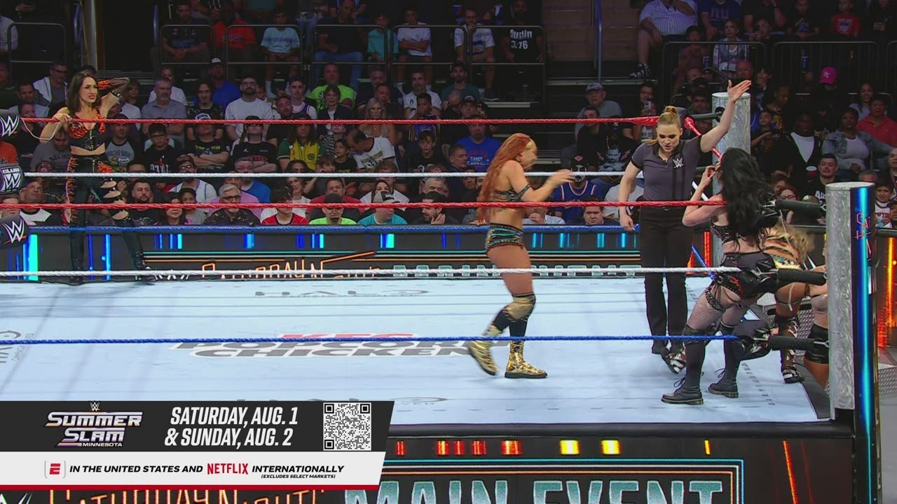 Fatal Influence WIN WWE Women's Tag Team Title: Saturday Night's Main Event background