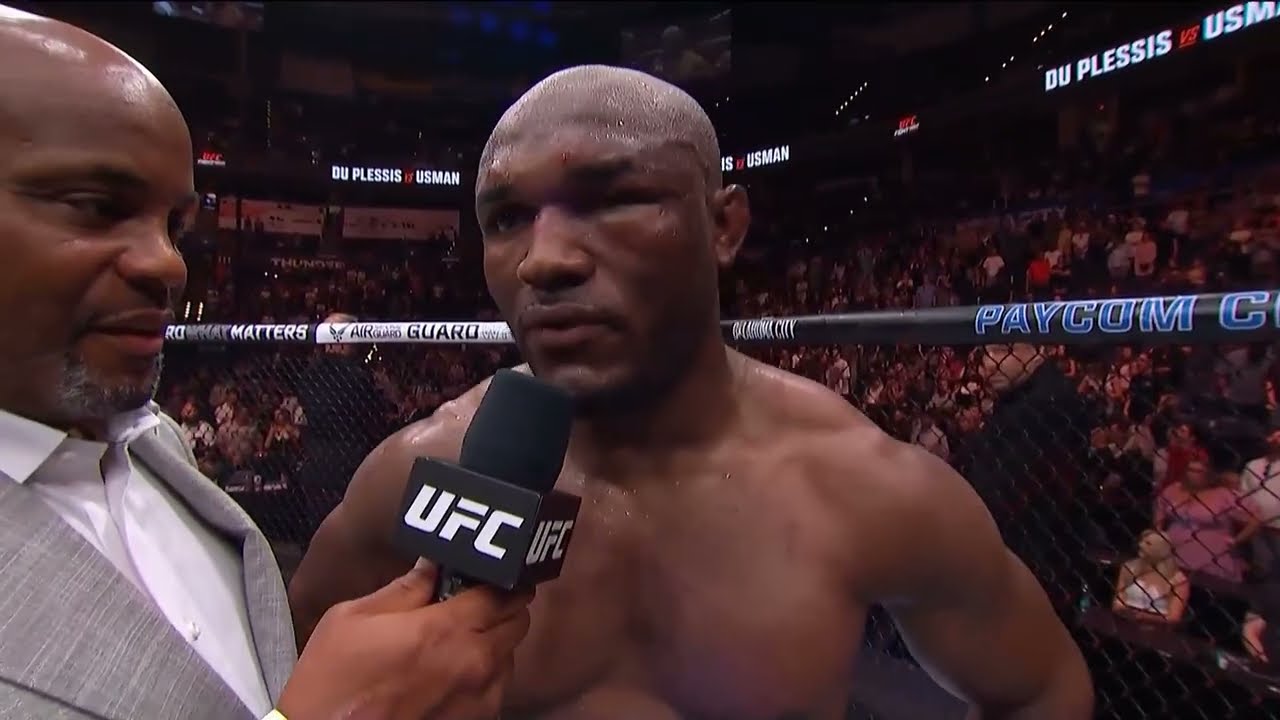 UFC Оклахома-Сити: Камару Усман - Слова после боя background